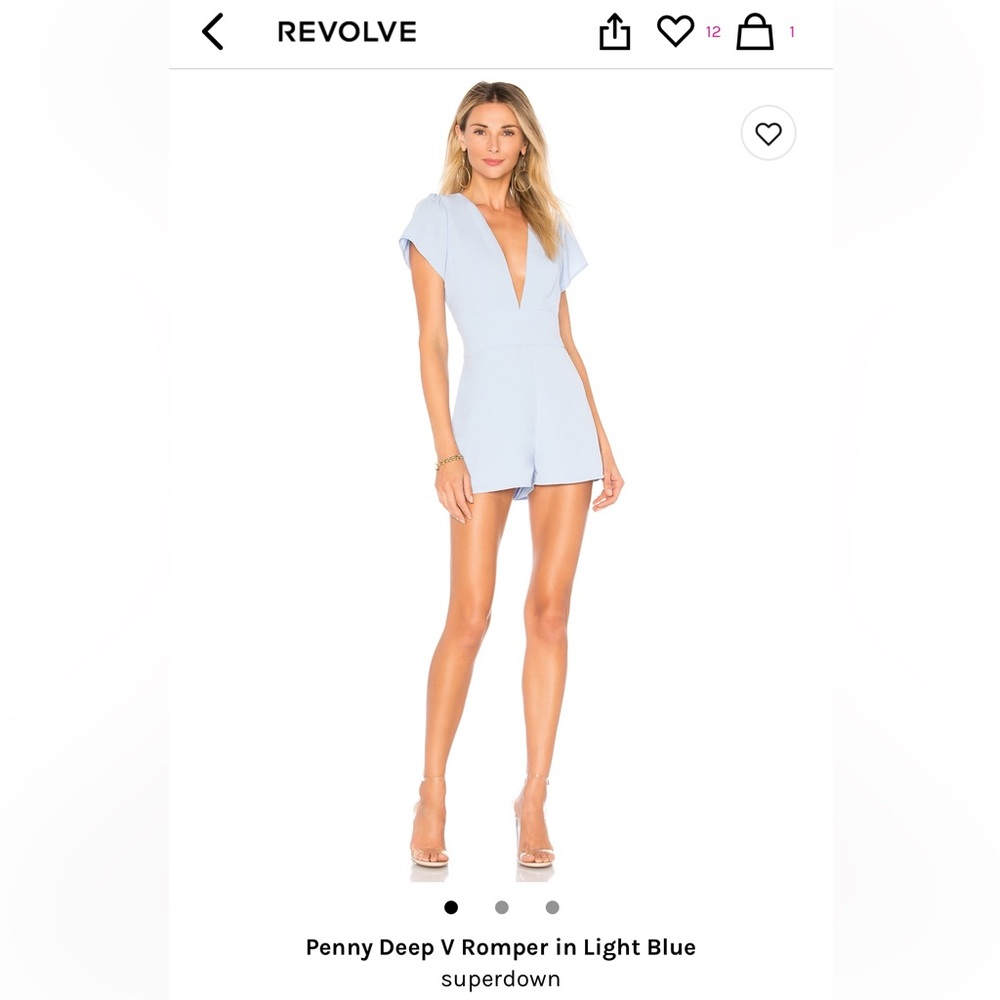 Penny Deep V Romper - Superdown/Revolve
